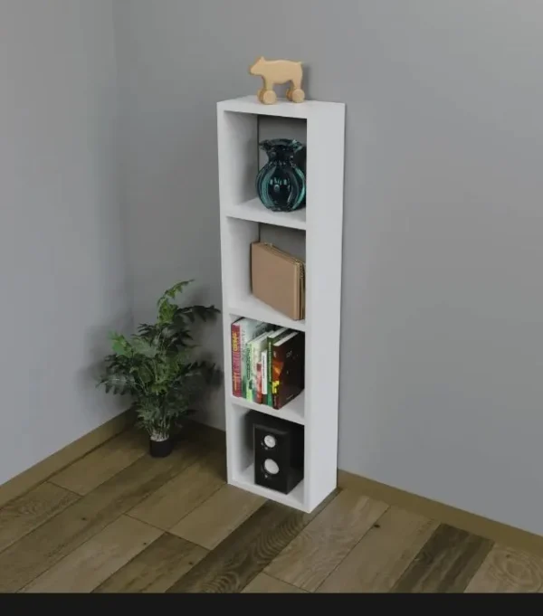 multipurpose wooden box rack 4 layer book for home decoration